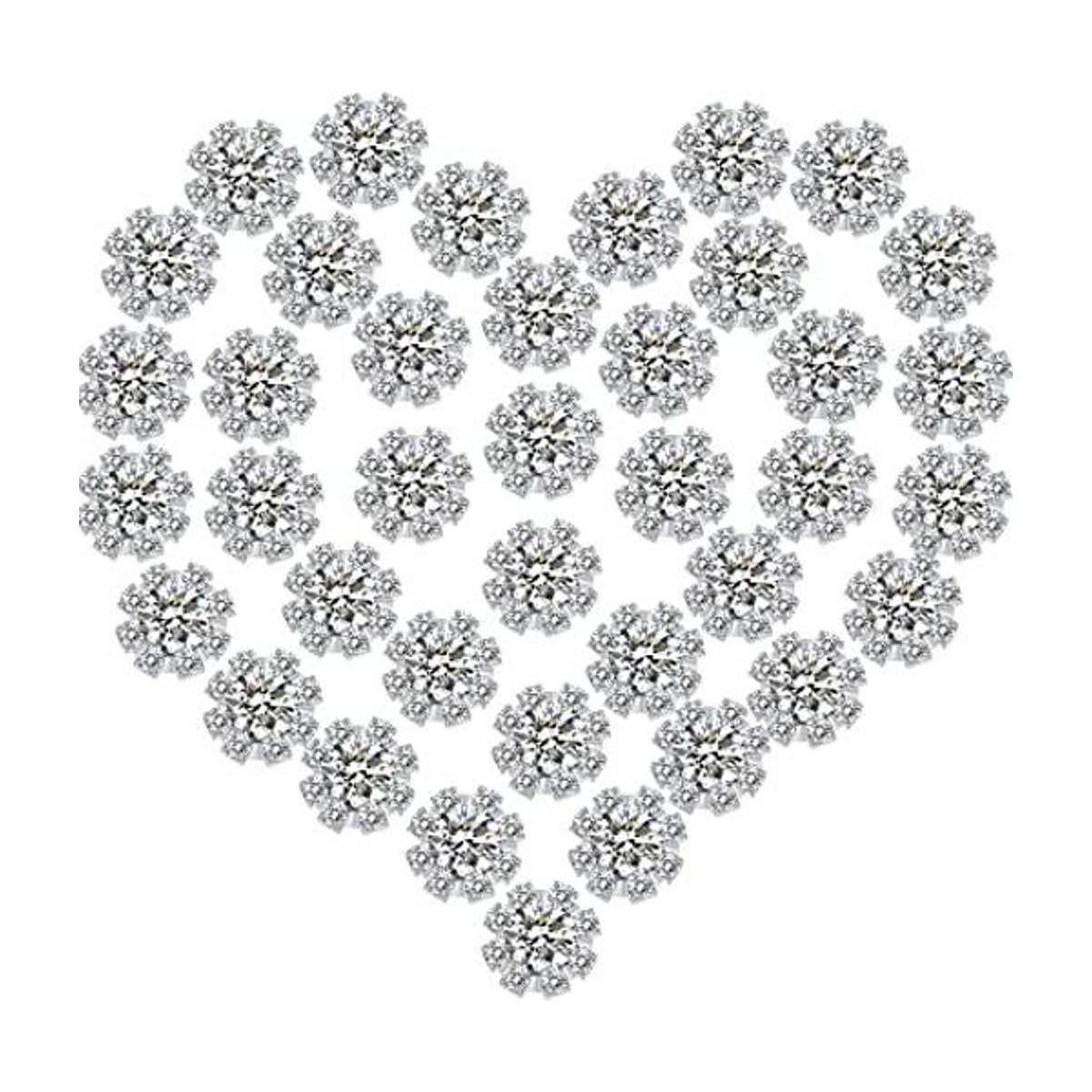 Paquete de 100 adornos de diamantes de imitación de 0.394