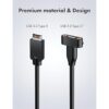 20 Gbps GRAUGEAR USB3.2 Gen2 2x2 USBC Cable de extensión_4