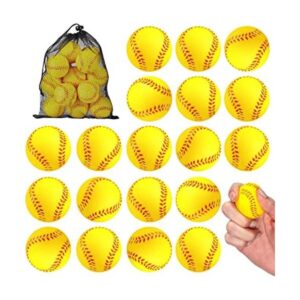 Paquete de 50 mini bolas de softbol para el estrés de 2.5