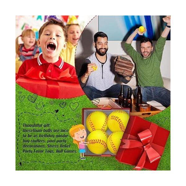 Paquete de 50 mini bolas de softbol para el estrés de 2.5