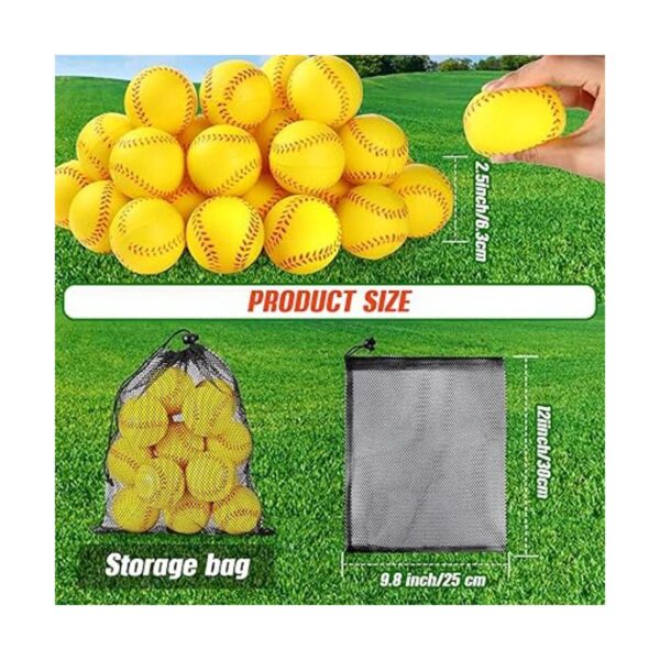 Paquete de 50 mini bolas de softbol para el estrés de 2.5