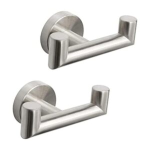 NearMoon Gancho doble para toalla de baño soporte de_1
