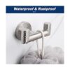 NearMoon Gancho doble para toalla de baño soporte de_4