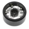 HOBBYSOUL RC 1.9 Beadlock Ruedas plateadas pesas de rueda