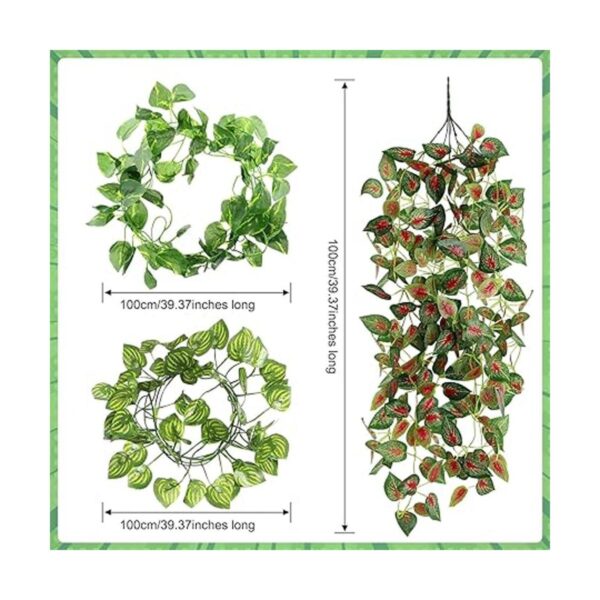 6 piezas de decoración de plantas de reptiles accesorios