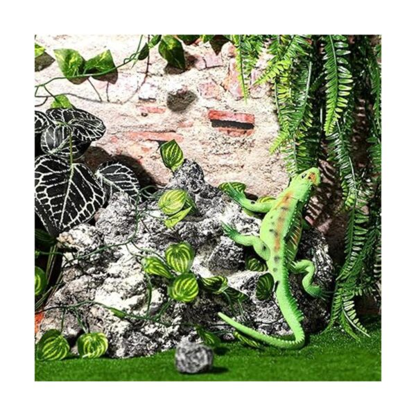 6 piezas de decoración de plantas de reptiles accesorios