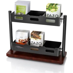 Bethom Organizador de bolsas de té vertical color negro_1