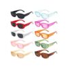 10 Pack Rectangle Sunglasses for Women Retro Narrow Square