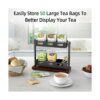 Bethom Organizador de bolsas de té vertical color negro_6