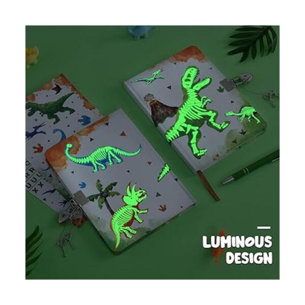 Juego de cuadernos de dinosaurios de acuarela regalo de