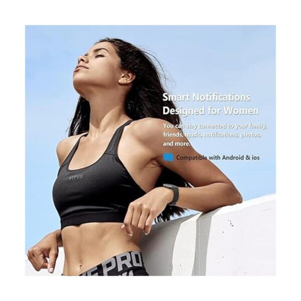 FITVII Rastreador de fitness reloj inteligente con_5