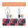 Bombilla LED alternativa C7 luz nocturna E12 lámpara