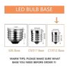 Bombilla LED alternativa C7 luz nocturna E12 lámpara