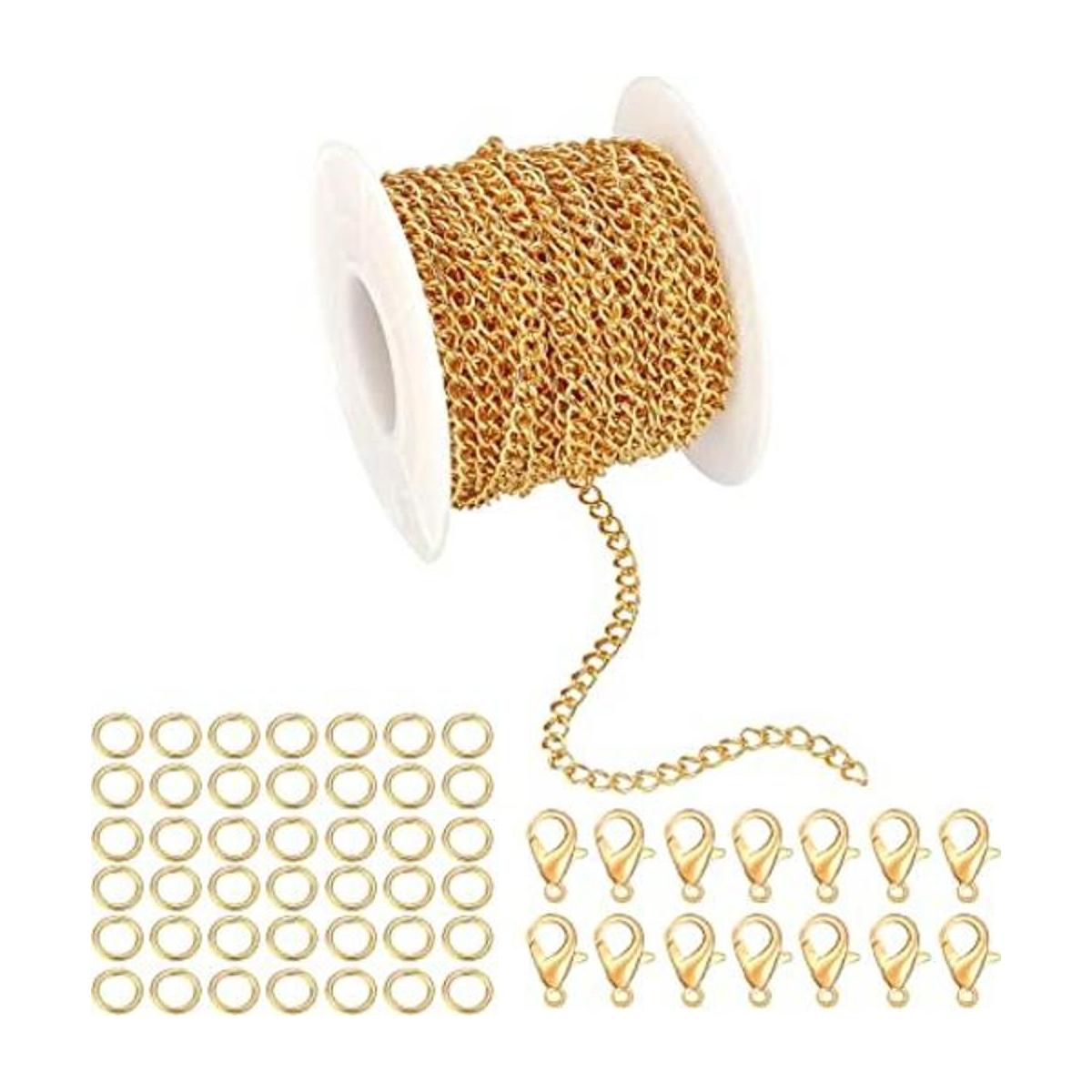 Forise Cadenas de collar de 30 pies de 0.118 pulgadas de