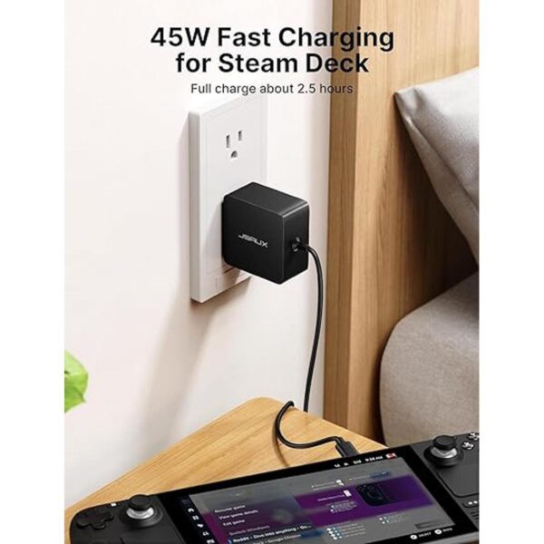 JSAUX Cargador de alimentación USBC de 45 W para cubierta_2