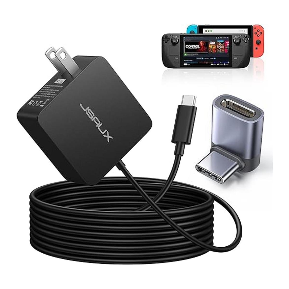 JSAUX Cargador de alimentación USBC de 45 W para cubierta