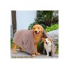 Dogvingpk Toalla extra grande para perros toallas súper_3