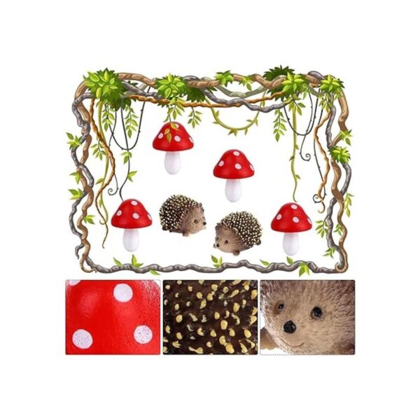 8 piezas de accesorios de jardín salvaje de hadas mini