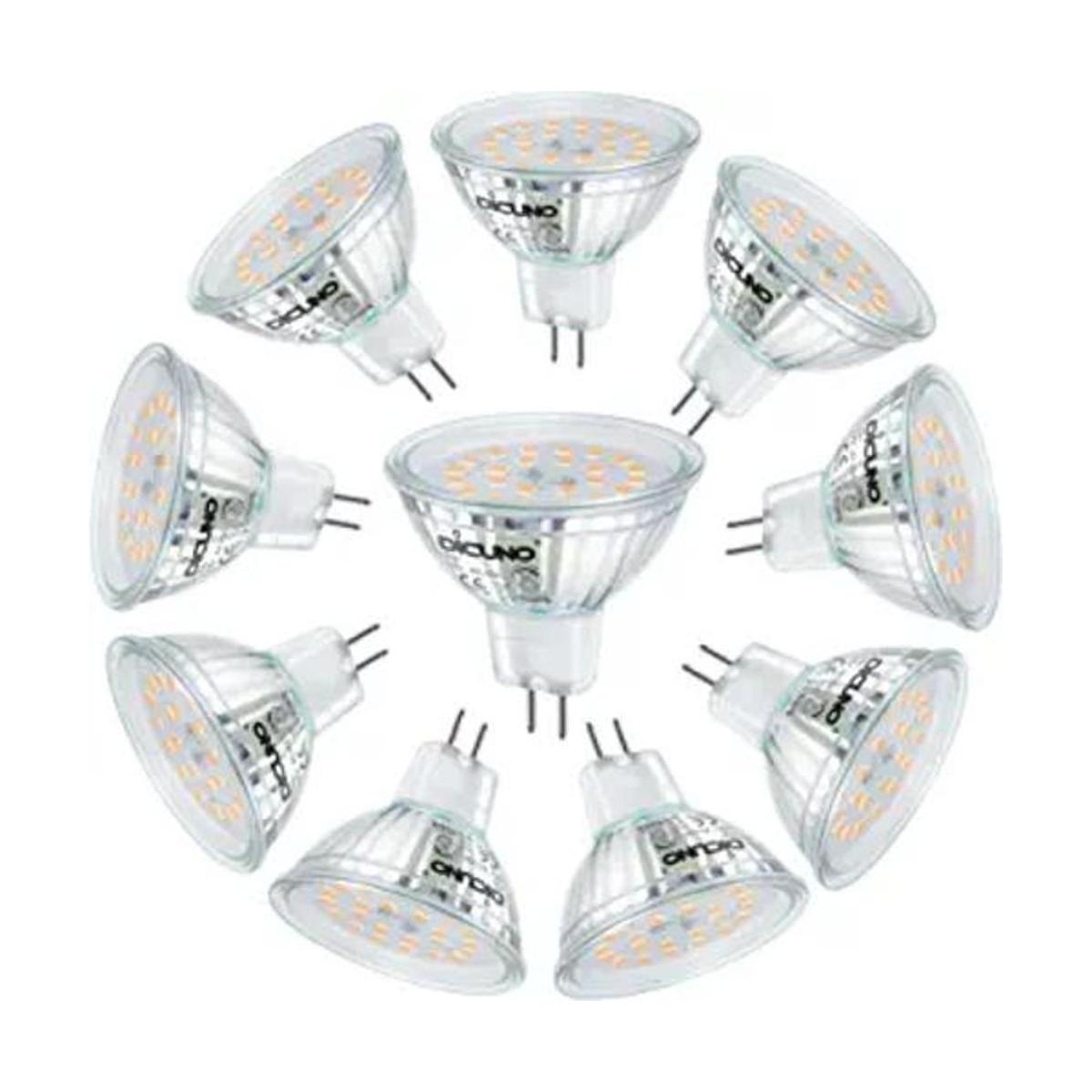 DiCUNO MR16 Bombillas LED de 12 V 50 W equivalentes a
