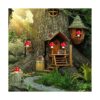 8 piezas de accesorios de jardín salvaje de hadas mini