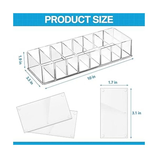 Organizador compacto de maquillaje acrílico de 4 piezas