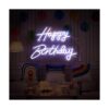 Letrero de neón de feliz cumpleaños luces de neón de_5