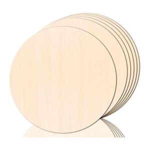 JOICEE Paquete de 6 círculos de madera para manualidades