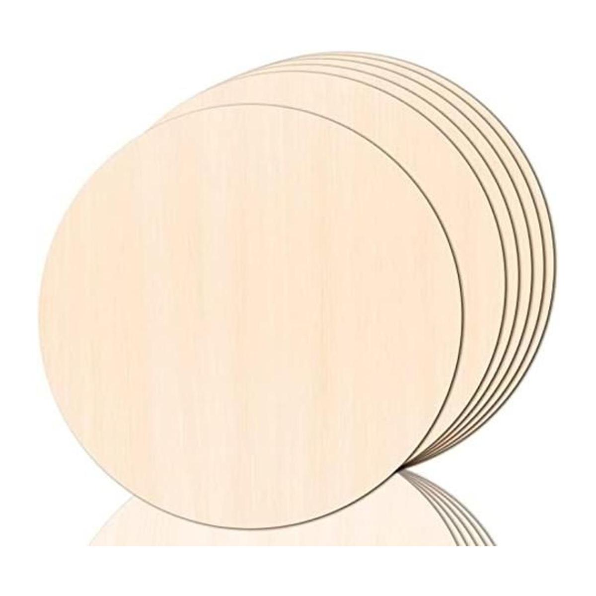 JOICEE Paquete de 6 círculos de madera para manualidades