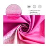 GCIREC Cortina de ducha rosa intenso acuarela rosa