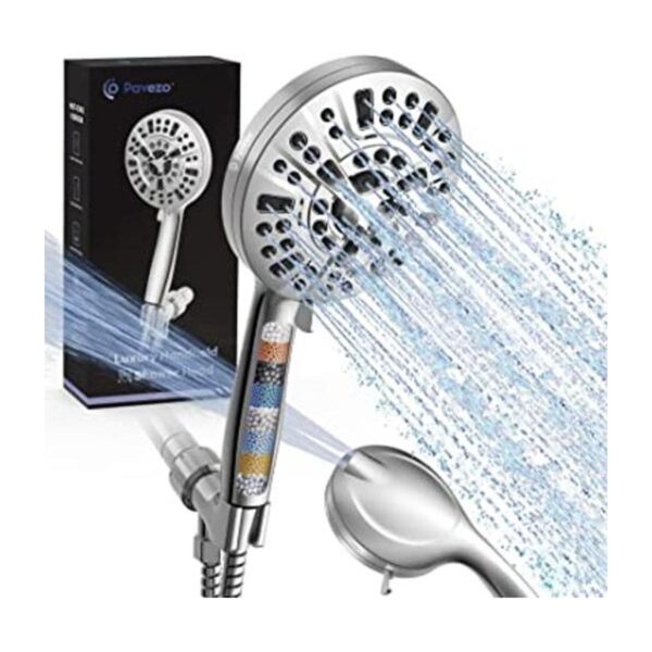Pavezo High Pressure Shower Head with Handheld Extra Long_1