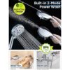 Pavezo High Pressure Shower Head with Handheld Extra Long_4