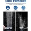 Pavezo High Pressure Shower Head with Handheld Extra Long_2