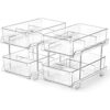 Juego de 2 organizadores transparentes de 2 niveles con_1