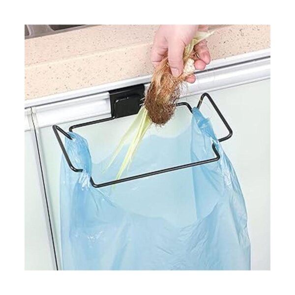 Soporte grande para bolsa de basura de acero inoxidable