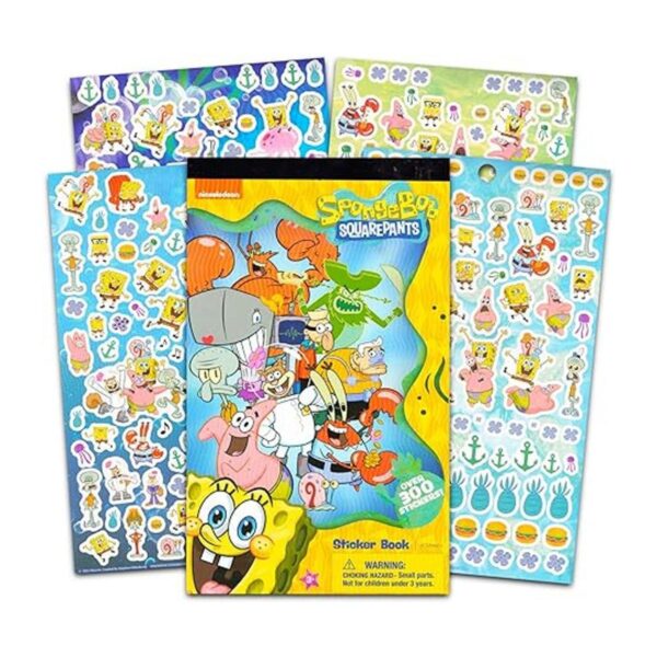 Juego de pegatinas de Bob Esponja para niños niños_2