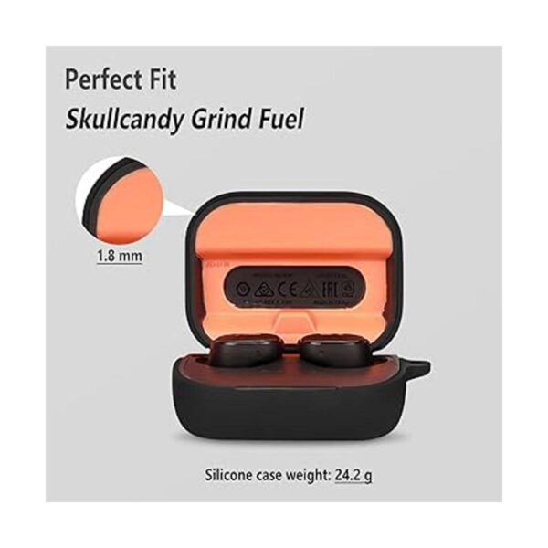 Geiomoo Funda de silicona compatible con Skullcandy Grind_2