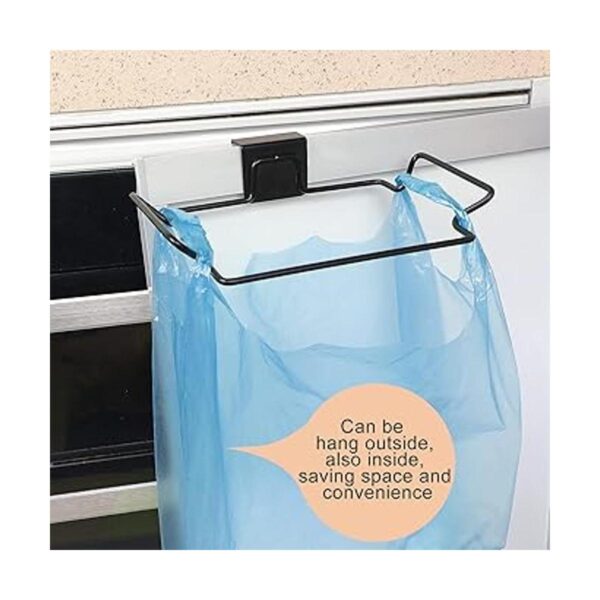 Soporte grande para bolsa de basura de acero inoxidable