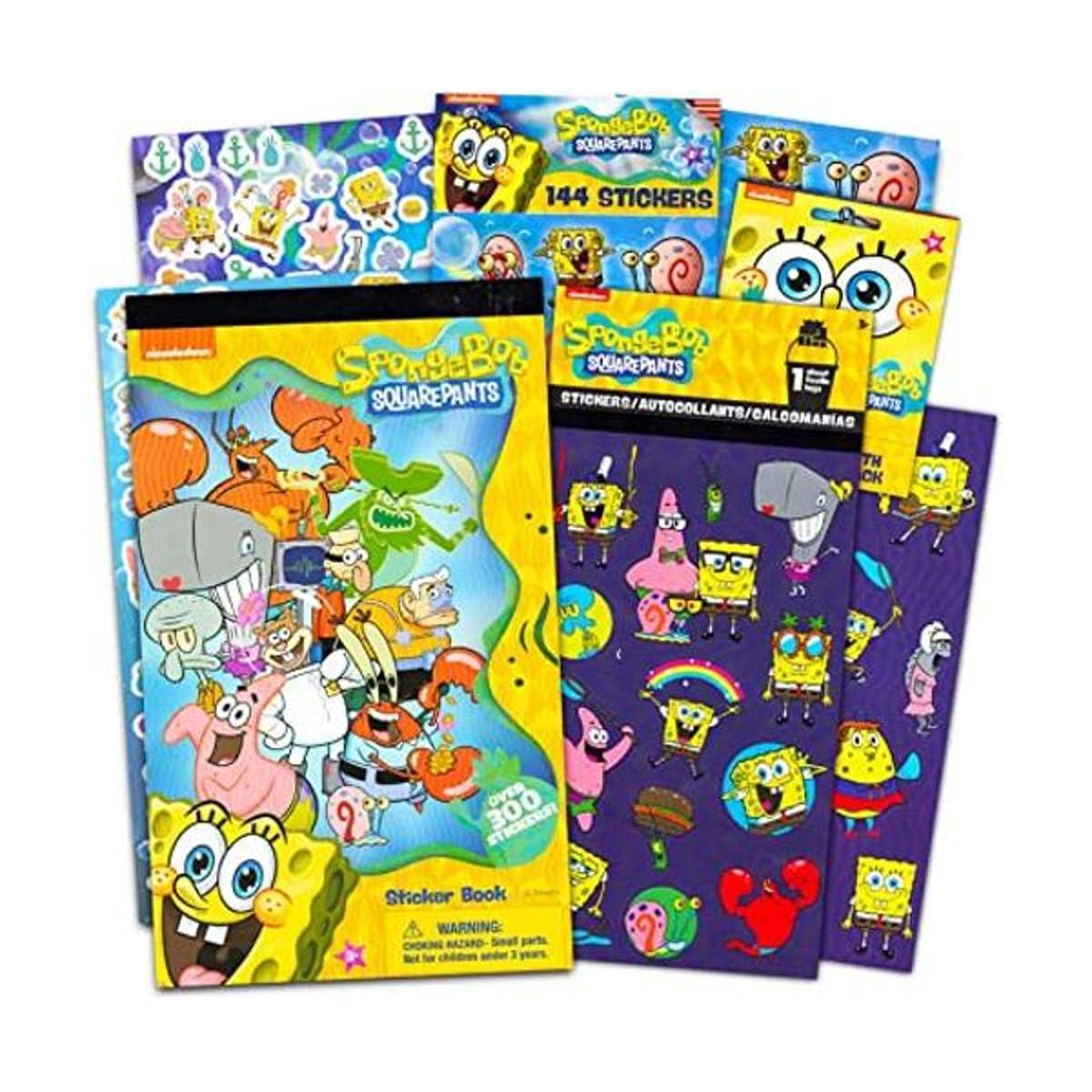 Juego de pegatinas de Bob Esponja para niños niños
