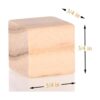 Cubos de madera bloques de madera natural de 34