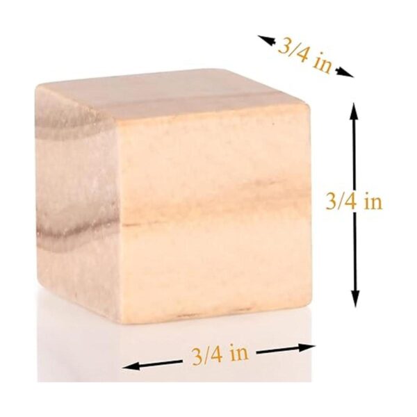 Cubos de madera bloques de madera natural de 34