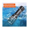 Linterna de buceo D10 4500 lúmenes luz submarina_3