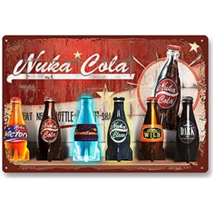 PANAGG Nuka Cola Póster de metal vintage letrero de lata