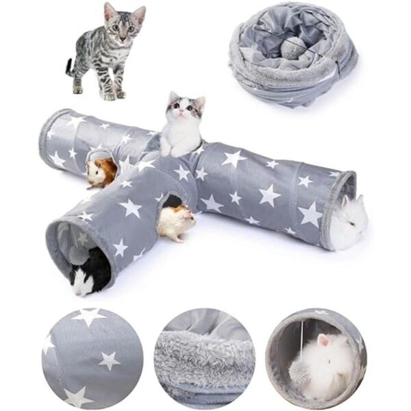 JanYoo Bunny Tunnel Rabbit Hideout Bunny Toys for Rabbits_1