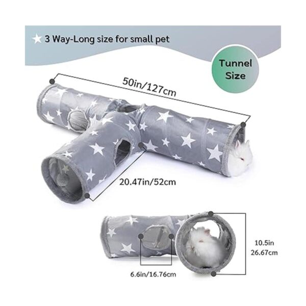 JanYoo Bunny Tunnel Rabbit Hideout Bunny Toys for Rabbits_5