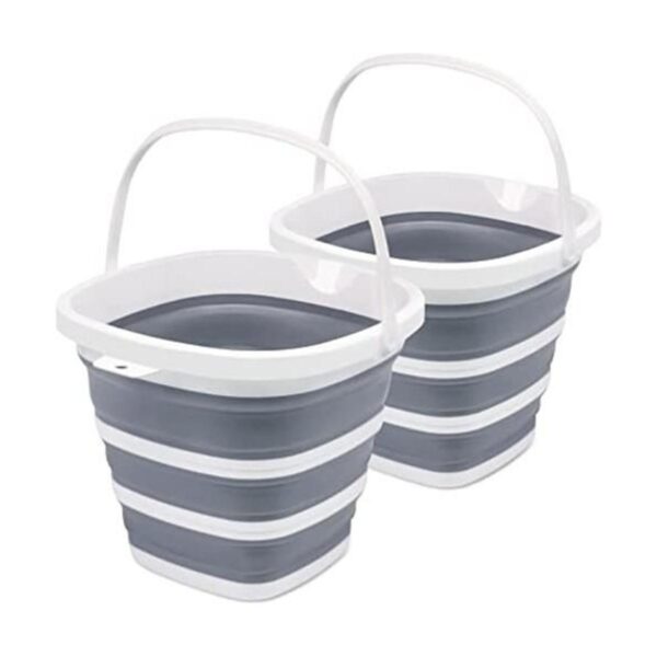 Goderewild Paquete de 2 cubos de agua plegables de 2.6_1