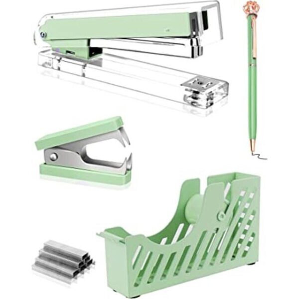 Creechwa Kit de accesorios de escritorio verde juego de_1