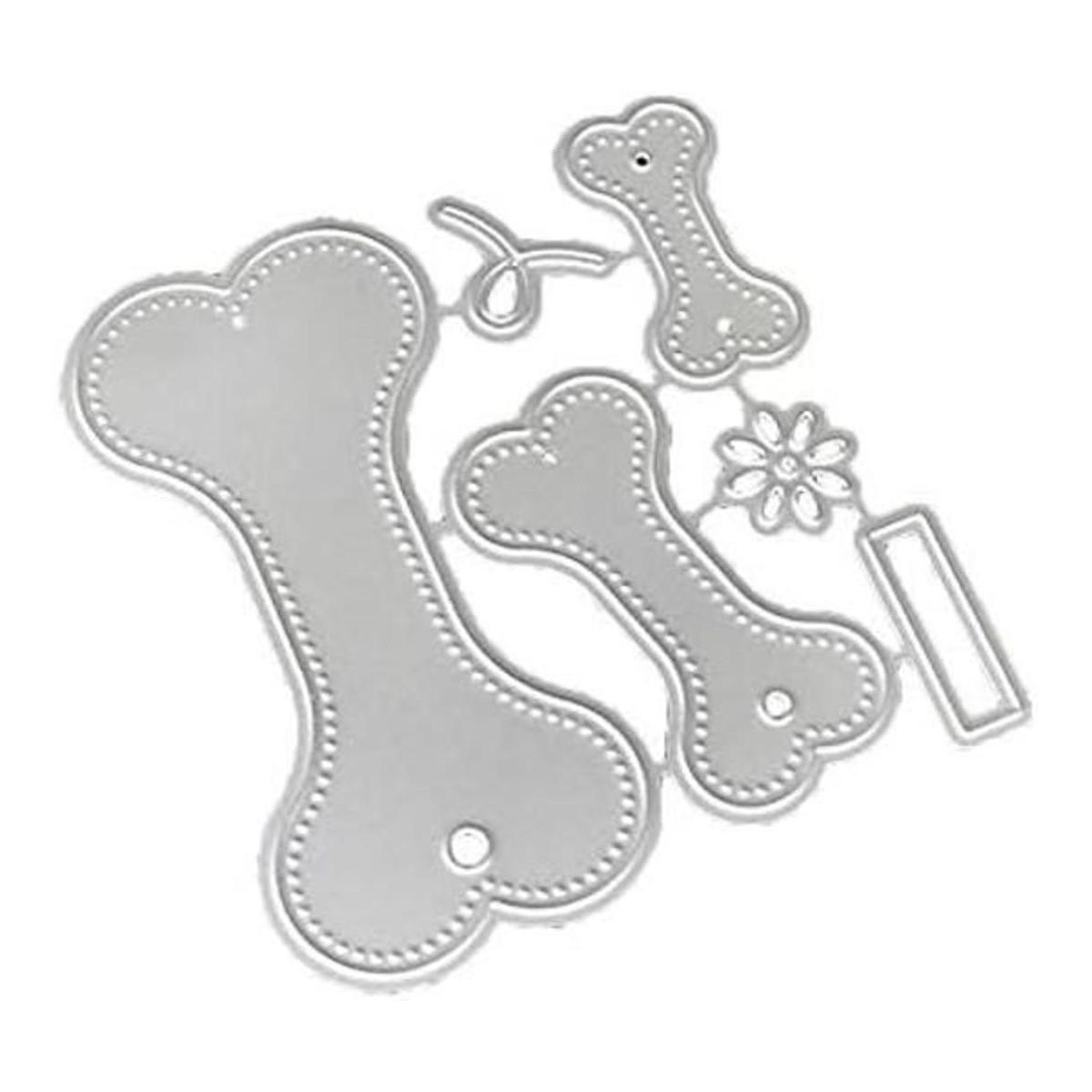 Dog Bone Metal Die Cuts Cartoon Dog Bone Cutting Dies Cut