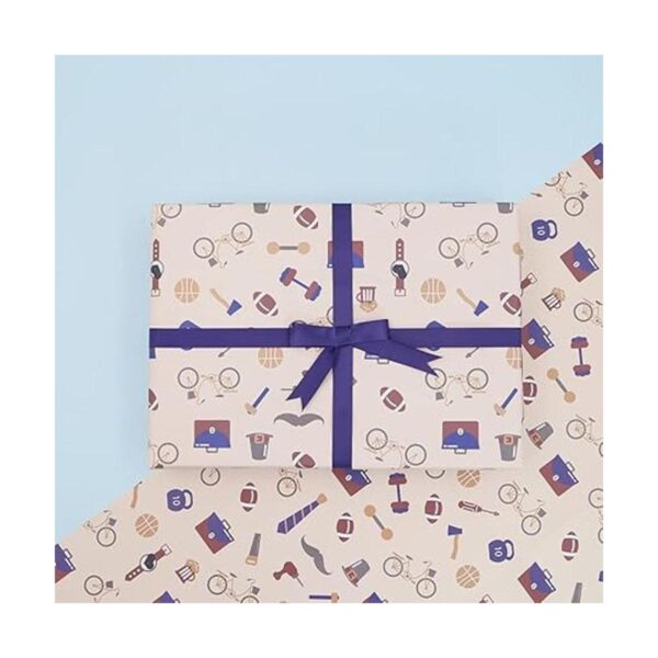 Papel de regalo para el día del padre con cinta y