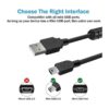 Paquete de 2 cables Canon Mini USB de cargatransferencia