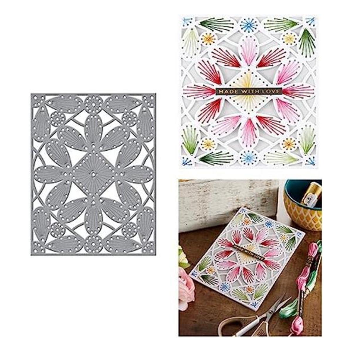 Stitched Petal Frame Metal Die Cuts Stitched Petal Frame